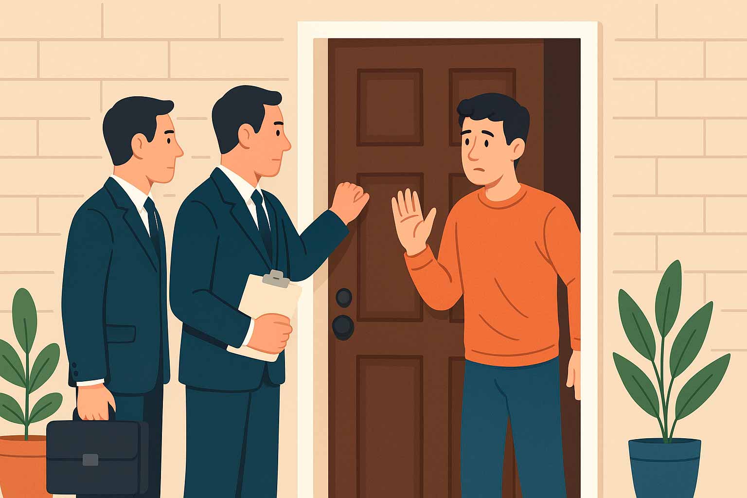 Pueden venir a mi casa a cobrar una deuda